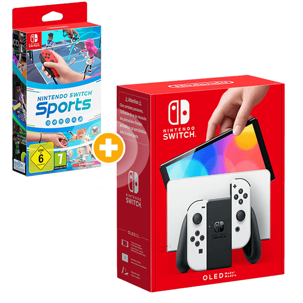 Nintendo Switch OLED + Switch Sports Weiß